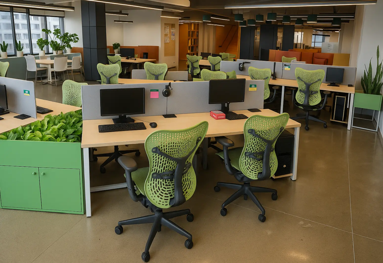 Dedicated office workspace for professionals at Wibes Adajan