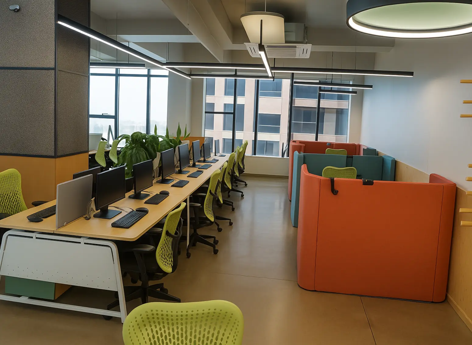 Coworking area with high-speed internet at Wibes