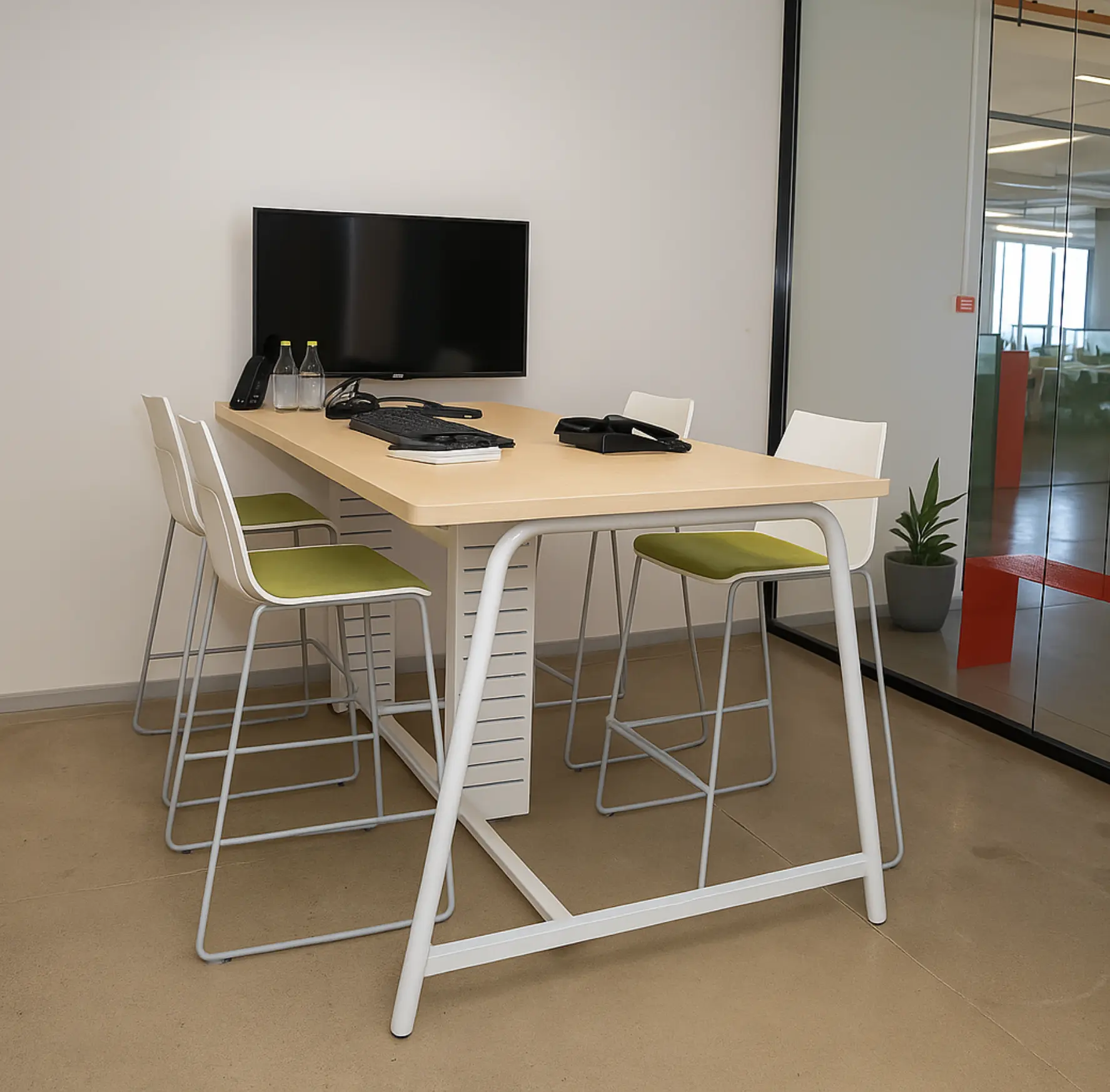 Premium coworking amenities at Wibes Surat